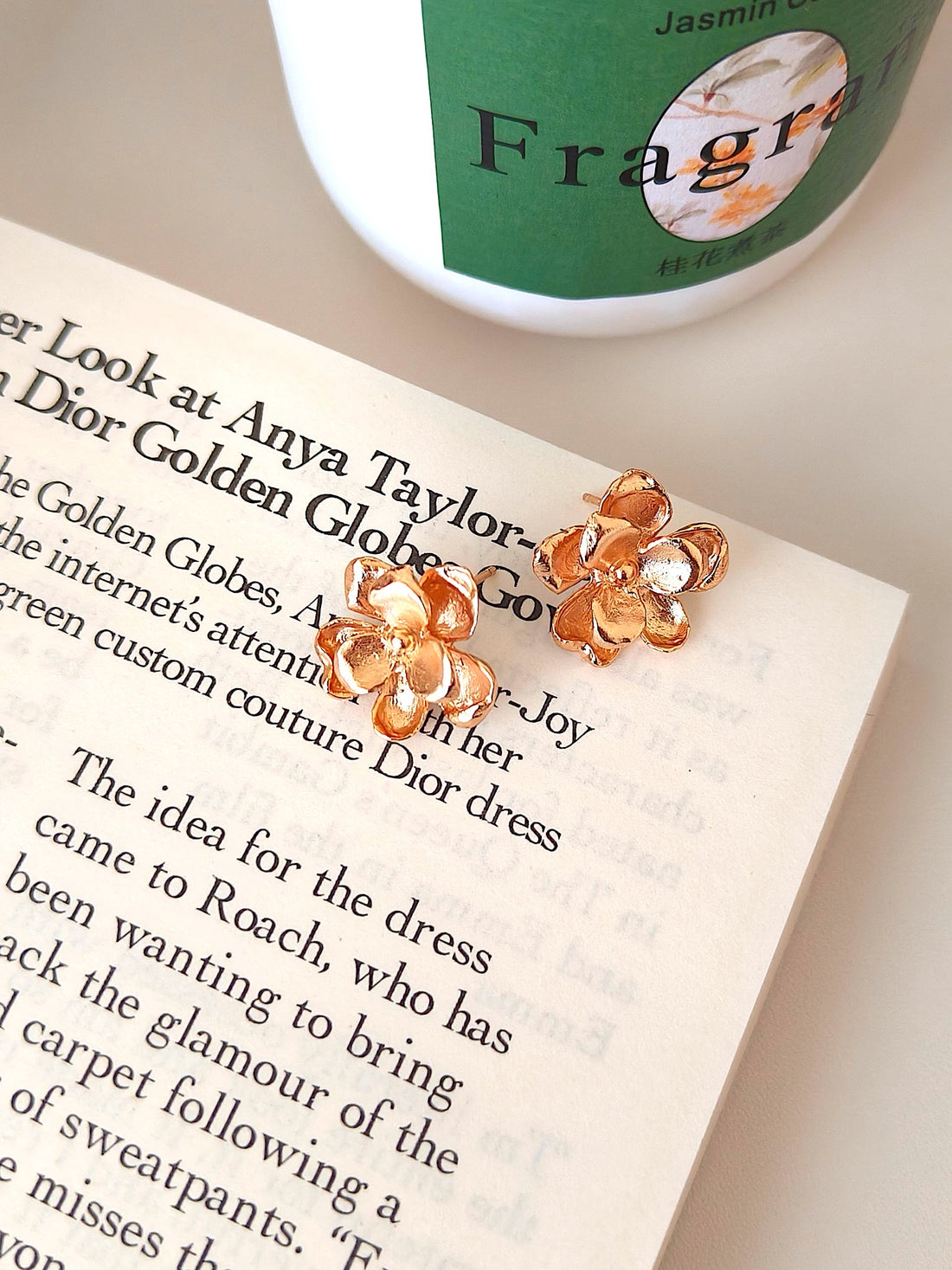 Blooming Gold Flower Stud Earrings | Elegant Floral Jewelry by Luminora