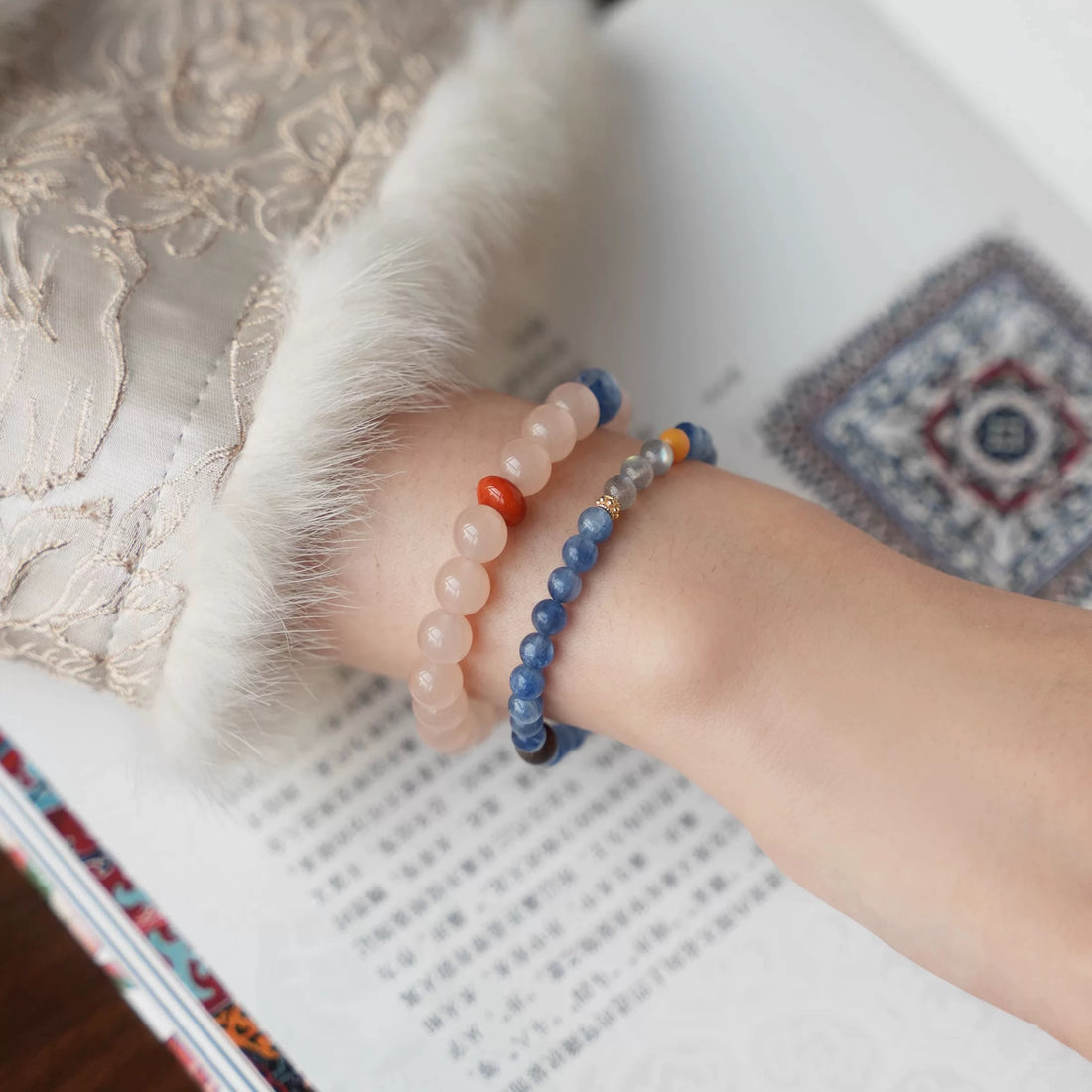 Natural Rose Quartz Healing Bracelet - Elegant Gemstone Beaded Stretch Bracelet for Women by Luminora